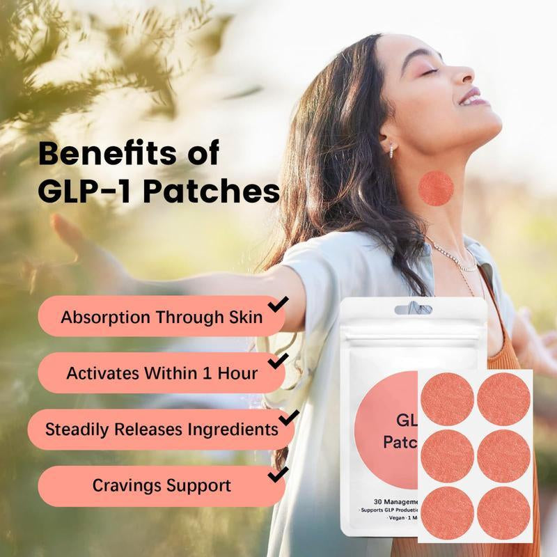 30 Metabolic Balance Patches, Berberine, Steady Release, Vegan, 1 Month Pack
