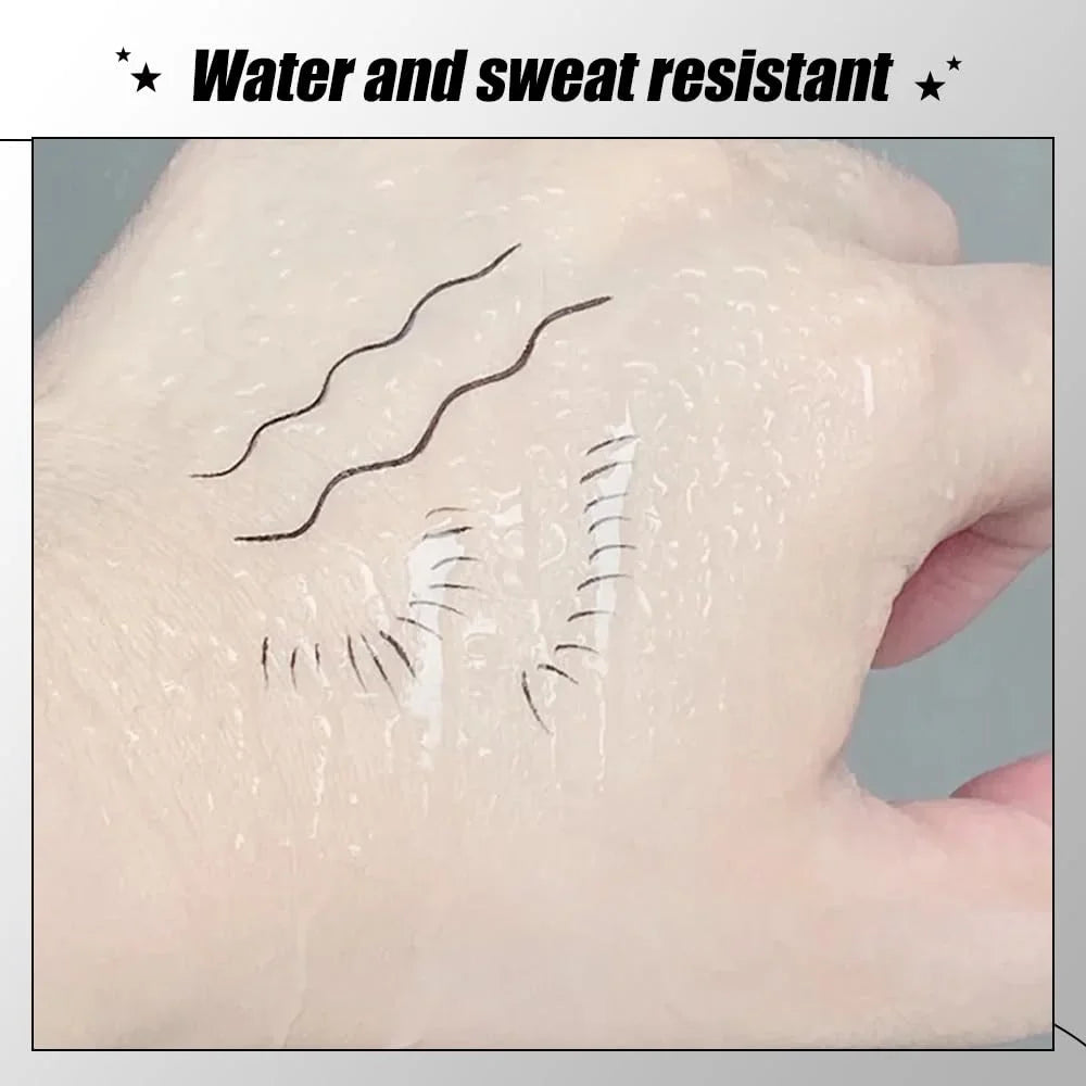 Lower Lash Stamp,2-In-1 Waterproof Sweatproof Eyeliner with Individual Liquid Eyeliner Reusable Eyelash Stamp Set Makeup