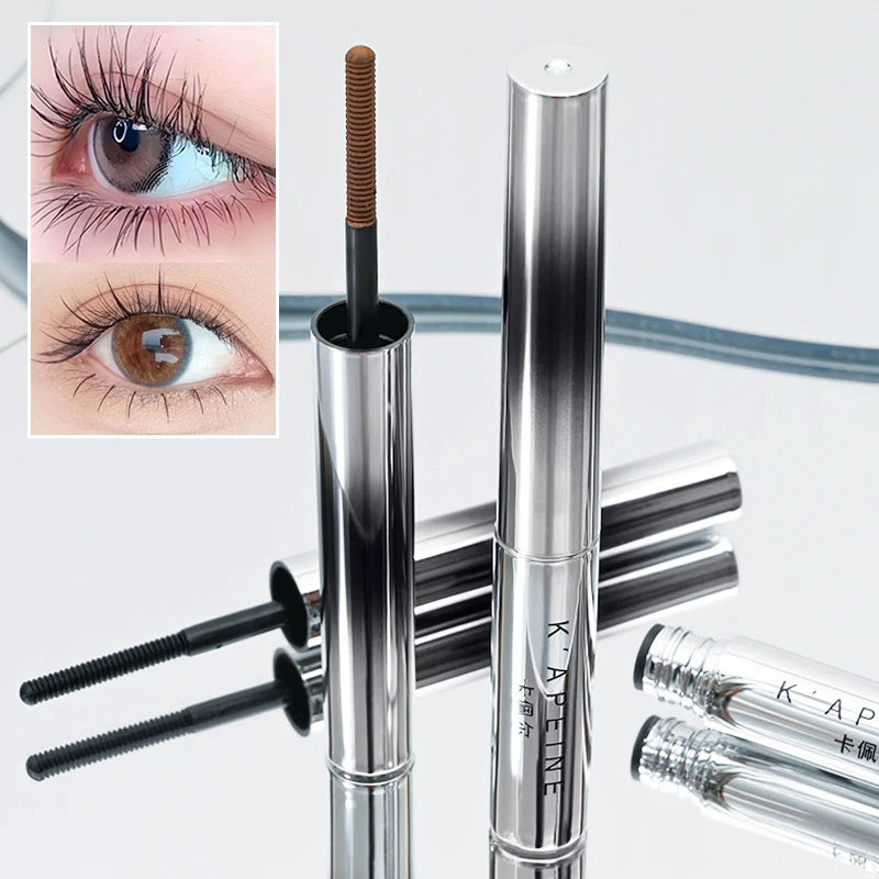 Ultra-Fine Small Brush Head Mascara Lengthening Black 3D Lash Eyelash Extension Eye Lashes Long-Wearing Brown Color Mascara
