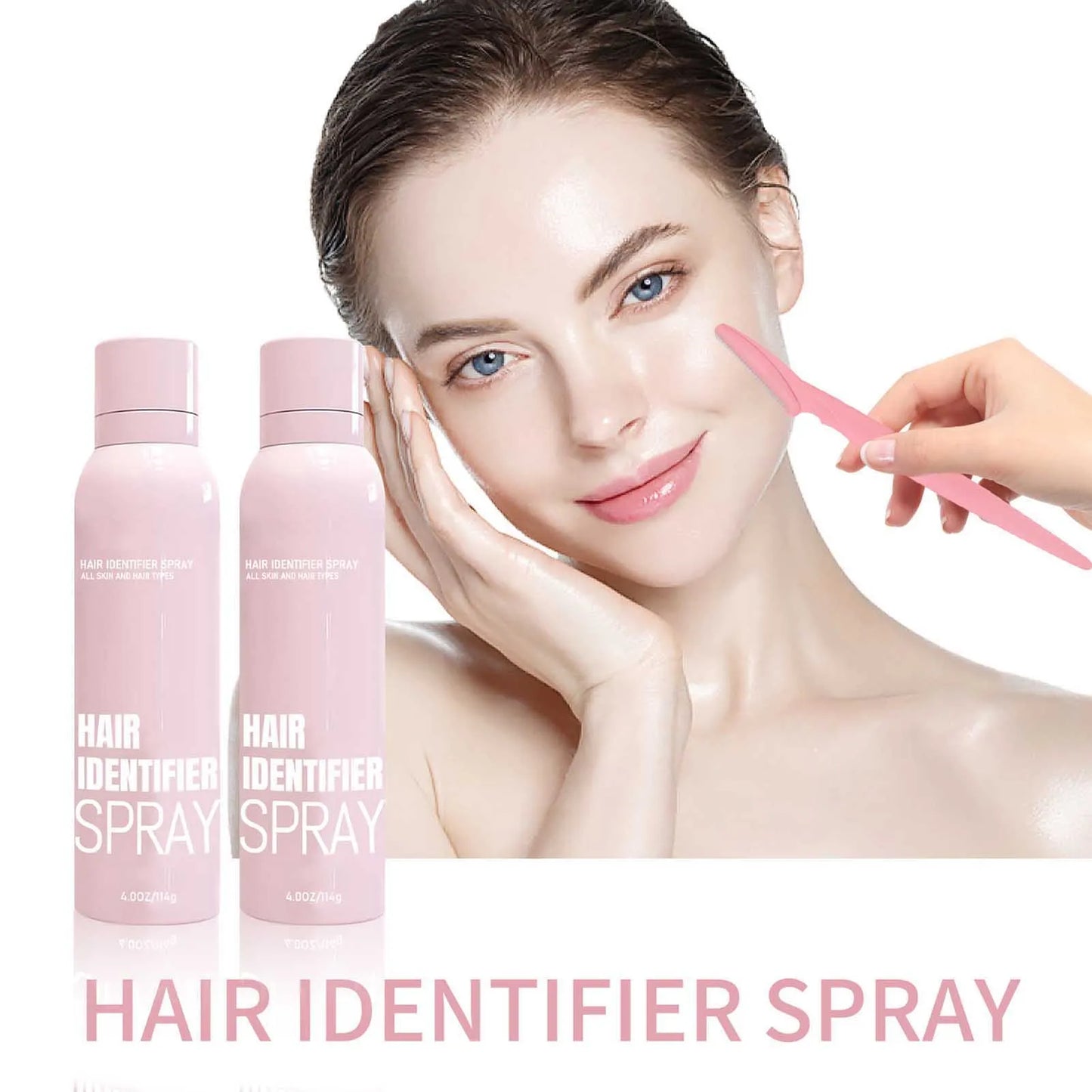 Facial Hair Removal Hair Identification Spray Painless Hair Remover Dermaplaning to Show Facial Hair Face Shaving Skin Care114G