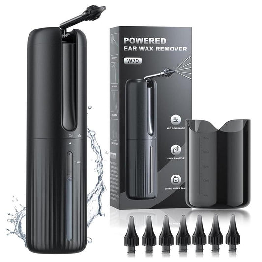 Electric Ear Wax Removal Tool, 1 Set Water Powered Ear Cleaner with 4 Water Pressure Cleaning Modes, Safe and Effective Ear Wax Removal Tool