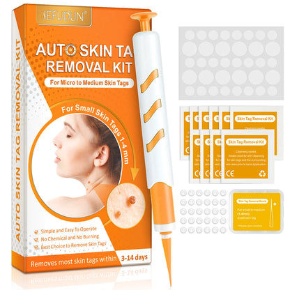 3 In1 Painless Auto Skin Tag Mole Wart Removal Kit Cleaning Tool Care Body Wart Dot Treatment for 1-4Mm Beauty Health Hot Sale