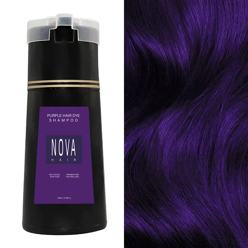 Nova Natural Moisturizing Hair Dye Fluffy Oil Control Smooth Shampoo 3 in 1 Effective Coverage White Hair Dye Hair Care Products