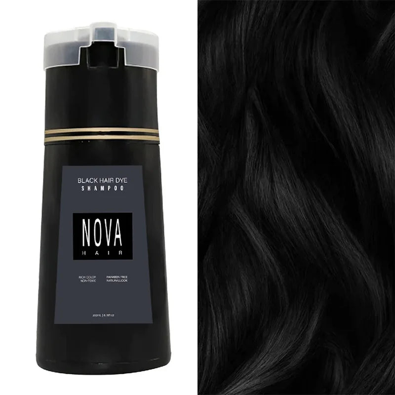 Nova Natural Moisturizing Hair Dye Fluffy Oil Control Smooth Shampoo 3 in 1 Effective Coverage White Hair Dye Hair Care Products