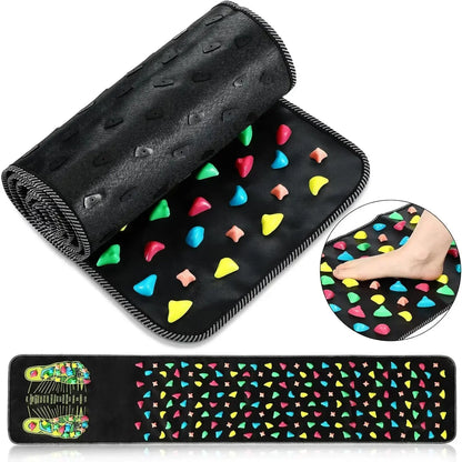 Premium Foot Massage Mat with Finger Pressure Plate and Simulated Cobblestone Path to Soothe Tired Feet and Relieve Pain
