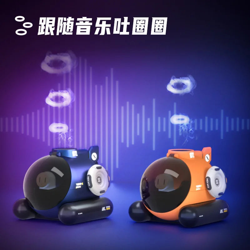 Original HEY MIX Smoke Spitting Smoke Ring Humidifier Camping Equipment Office Desktop Toys Creative Gifts