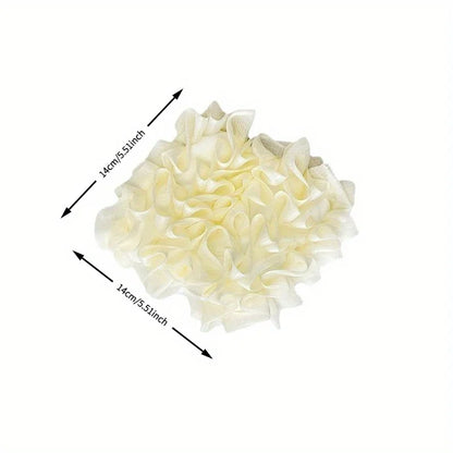 1 Piece of Soft Loofah Sponge Bath Ball -2-In-1 Soap Dispenser and Body Scrub, Exfoliating Shower Ball for Men and Women